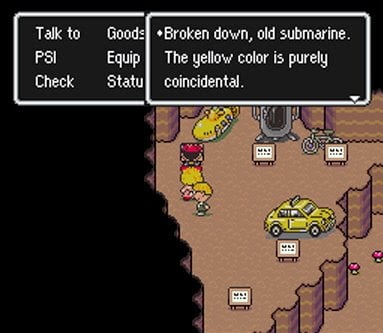 Yellow Submarine Beatles reference in Earthbound